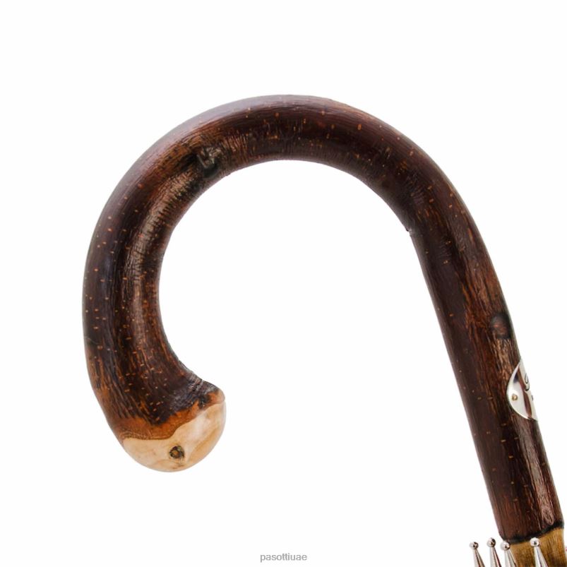 مظلة | 142 Milford-6 CBR - مظلة مخططة كستنائية صلبة بنهاية مقبض PASOTTI Z446V95